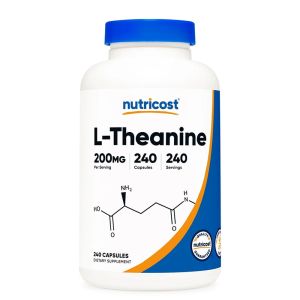 L-Теанин 200 мг | L-Theanine | Nutricost, 240 капс.