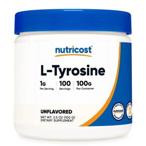 L-Тирозин | L-Tyrosine | Nutricost, 100 г прах