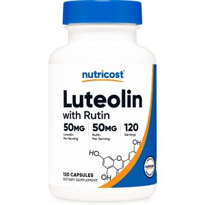 Лутеолин + Рутин | Luteolin with Rutin | Nutricost, 120 капс.