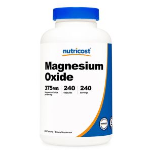 Магнезий (оксид) 210 мг | Magnesium Oxide | Nutricost, 240 капс.