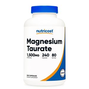 Магнезий ( Таурат ) | Magnesium Taurate | Nutricost, 240 капс. 