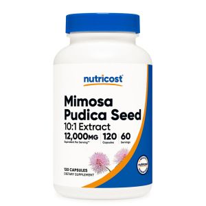 Мимоза пудика 600 мг | Mimosa Pudica Seed | Nutricost, 120 капс. 