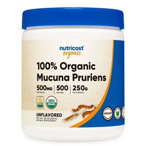 Мукуна Органик | Mucuna Pruriens Organic | Nutricost, 250 гр. прах 
