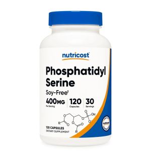 Фосфатидилсерин 100 мг | Phosphatidylserine | Nutricost, 120 капс. 