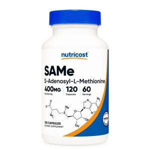 SAM-e Аденозилметионин 200 мг | SAMe | Nutricost, 120 капс.