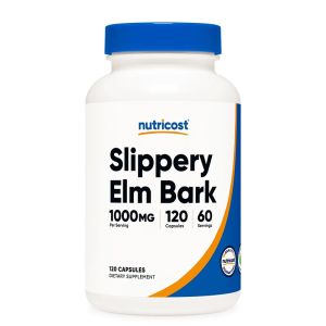 Червен бряст (кора) 500 мг | Slippery Elm Bark | Nutricost, 120 капс.