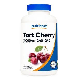 Кисела череша 300 мг | Tart Cherry | Nutricost, 240 капс.