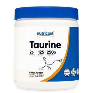 Таурин | Taurine Powder | Nutricost, 250 г прах
