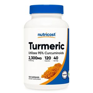 Куркума 766 мг + Черен пипер 5 мг | Turmeric | Nutricost, 120 капс.