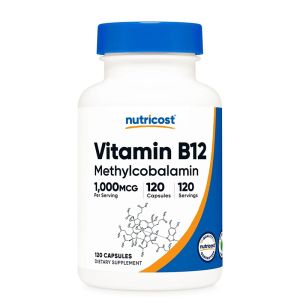 Витамин В12 (метилкобаламин) 1000 µг | Vitamin B12 (Methylcobalamin) | Nutricost, 120 капс.