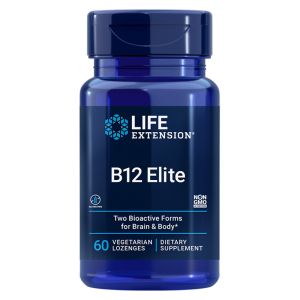 Витамин  Б12 1000 мкг (5 -деоксиаденосилкобаламин, метилкобаламин) | B12 Elite | Life Extension, 60 смучещи табл. 
