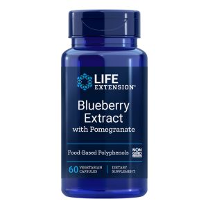Екстракт от Синя боровинка и Нар | Blueberry Extract and Pomegranate | Life Extension, 60 капс. 