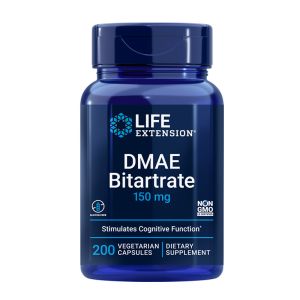 ДМАЕ  Битартарат 150 мг | DMAE Bitartrate | Life Extension, 200 капс. 