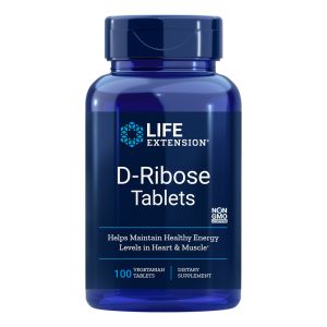 Д - Рибоза 1020 мг | D-Ribose | Life Extension, 100 табл. 
