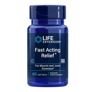 Куркума, босвелия + масло от черен сусам | Fast Acting Relief | Life Extension, 60 софтгел капс. 