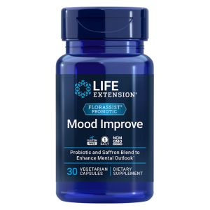 Пробиотик „Добро настроение“  (3 млрд.активни пробиотици + шафран) | Florassist® Probiotic Mood Improve | Life Extension, 30 капс. 