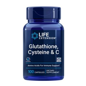 Глутатион, Цистеин + Витамин С | Glutathione, Cysteine, C | Life Extension, 100 V капс.  