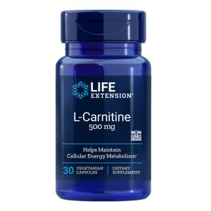 L-Карнитин (тартарат) 500 мг | L-Carnitine | Life Extension, 30 капс.