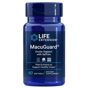 Формула за Очи с Лутеин, Зеаксатин и Шафран | MacuGuard® Ocular Support with Saffron | Life Extension, 60 софтгел капс. 