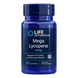 Ликопен 15 мг | Mega Lycopene | Life Extension, 90 софтгел капс. 