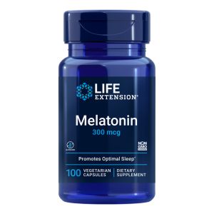 Мелатонин 300 µг | Melatonin | Life Extension, 100 капс. 