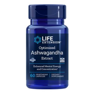 Aшваганда Екстракт 125 мг | Optimized Ashwagandha Extract | Life Extension, 60 V капс. 