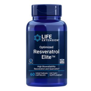 Ресвератрол + Кверцетин | Optimized Resveratrol | Life Extension, 60 V капс. 