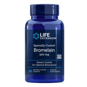 Бромелаин 500 мг | Specially Coated Bromelain | Life Extension, 60 табл. 