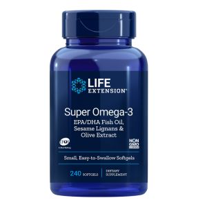 Супер Омега-3 (с лигнан от сусам и екстракт от маслина) | Super Omega-3 | Life Extension, 240 софтгел капс. 