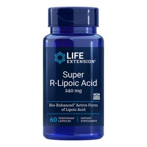 R - Алфа липоева киселина 240 мг | Super R-Lipoic Acid | Life Extension, 60 V капс. 