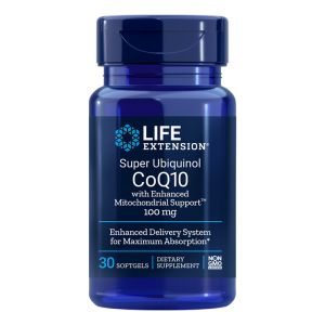 Коензим Q10 ( убиквинол ) 100 мг + Шилажит 100 мг | Super Ubiquinol CoQ10 | Life Extension, 30 софтгел капс. 