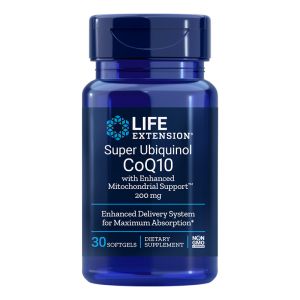 Коензим Q10 ( убиквинол ) 200 мг | Super Ubiquinol CoQ10 | Life Extension, 30 софтгел капс. 