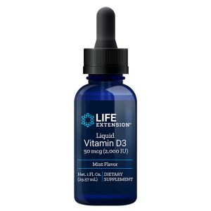 Витамин D3 течен 2000 IU | Vitamin D3 | Life Extension, 29.57 мл