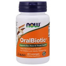 Пробиотик за Орална хигиена | OralBiotic | Now Foods, 60 смучещи табл. 
