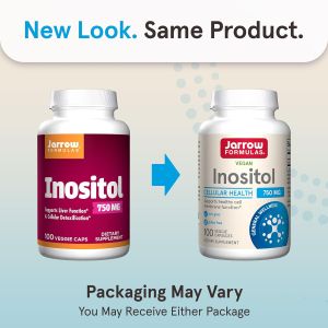Мио-Инозитол 750 мкг | Inositol | Jarrow Formulas, 100 веджи капс. 
