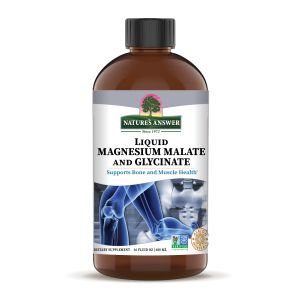 Течен магнезий Глицинат и Малат | Liquid Magnesium Glycinate and Malate | Nature's Answer, 480 мл 