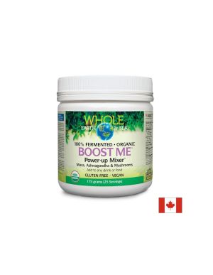 Boost Me™ Power-up Mixer™ Whole Earth & Sea®/ Формула с мака, ашваганда, смес от гъби х 175 g пудра/ 25 дози Natural Factors