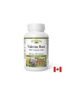 При нервно напрежение - Валериана (корен),  300 mg х 90 капсули Natural Factors