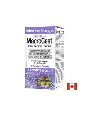 MacroGest™ Plant Enzyme Formula - Храносмилателни ензими, 60 капсули Natural Factors