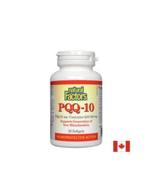 PQQ- 10®/ Пиролоквинолин квинон 20 mg + Коензим Q10 200 mg х 30 софтгел капсули Natural Factors