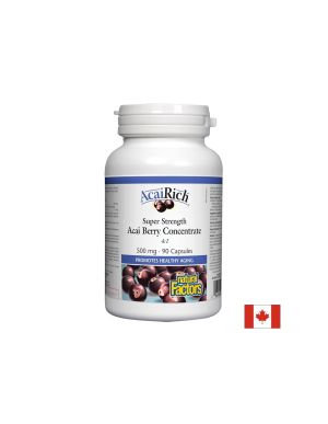 AcaiRich® Acai Berry Concentrate 4:1/ Акай 500 mg x 90 капсули Natural Factors