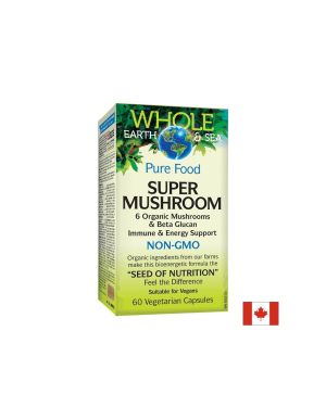 Super Mushroom Whole earth & sea® х 60 капсули Natural Factors