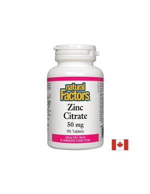 Zinc Citrate / Цинк (цитрат) 50 mg х 90 таблетки Natural Factors