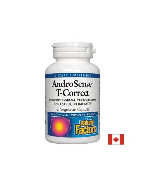 Тестостерон & Естроген баланс формула | AndroSense™ T-Correct | Natural Factors, 60 капс. 