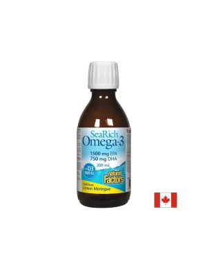 Течна Омега 3 с Витамин  Д | Liquid Omega 3 & Vitamin D | Natural Factors, 200 мл.  