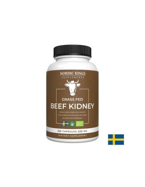 Говежди бъбрек 500 мг | Beef Kidney | Nordic Kings, 180 капс.