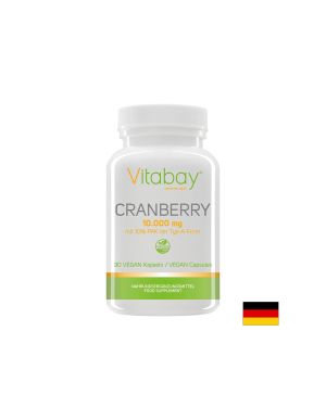 Cranberry Extrakt / Американска червена боровинка (екстракт, 10% проантоцианидини), 90 капсули Vitabay