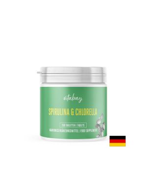 Spirulina & Chlorella Extrakt - Спирулина и хлорела, 200 таблетки Vitabay