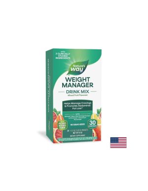 Контрол на апетита, теглото и коремните мазнини | Weight Manager | Nature's Way, 30 сашета  