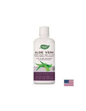 Алое вера ( гел и сок ) 60% | Aloe Vera Gel & Juice | Nature’s Way, 1 л. 